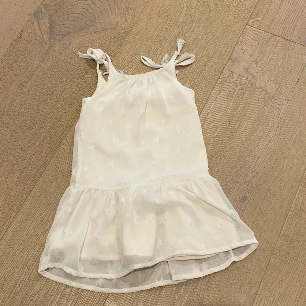 Andy & Evan white star dress toddler girl